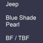 Preview: Jeep, Blue Shade Pearl, BF / TBF.